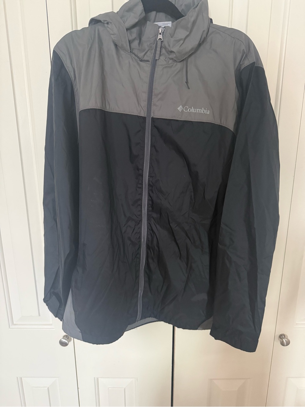 Columbia Two-Tone Hooded Rain Jacket